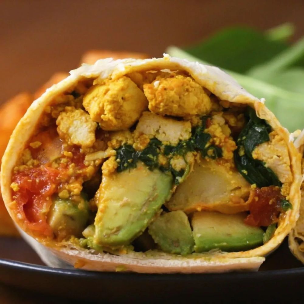 Tofu Scramble Breakfast Burrito