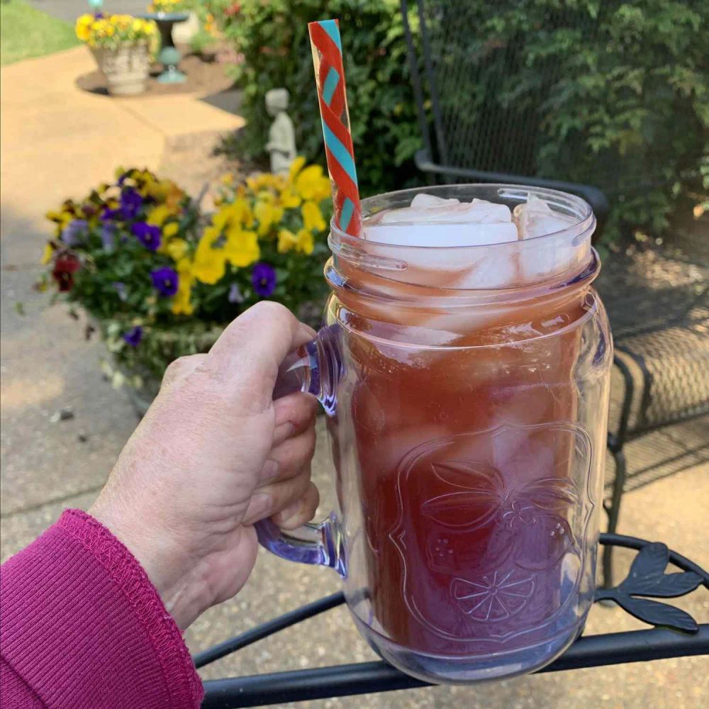 Raspberry-Apple Cider Iced Tea