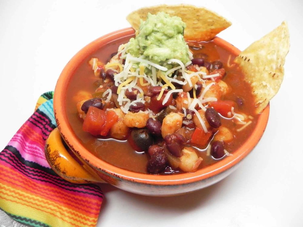 Hearty Vegetarian Enchilada Soup