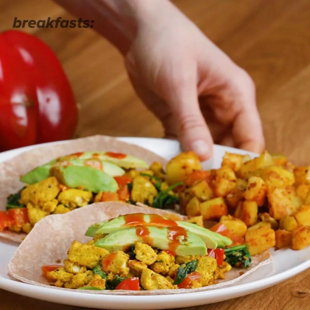 Tofu Scramble Breakfast Tacos