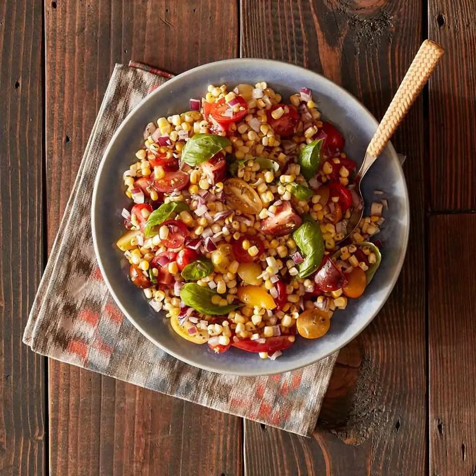 Grilled Corn and Heirloom Tomato Salad