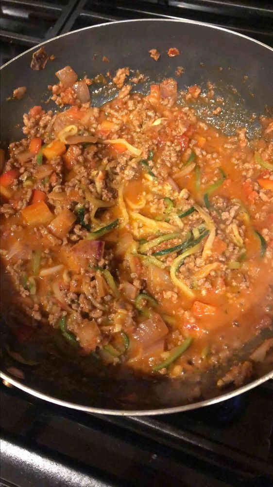 Bolognese Zucchini Noodles