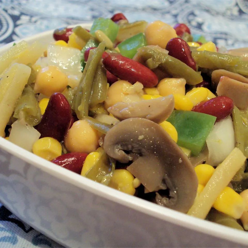 Three Bean Salad with Corn