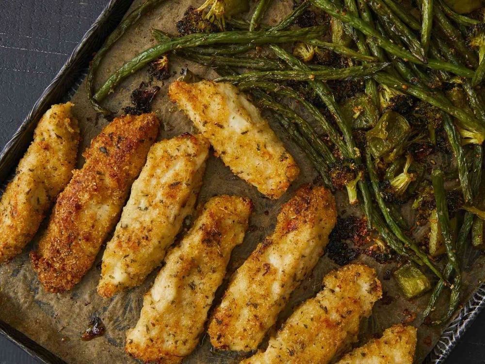 Sheet Pan Parmesan Chicken and Veggies