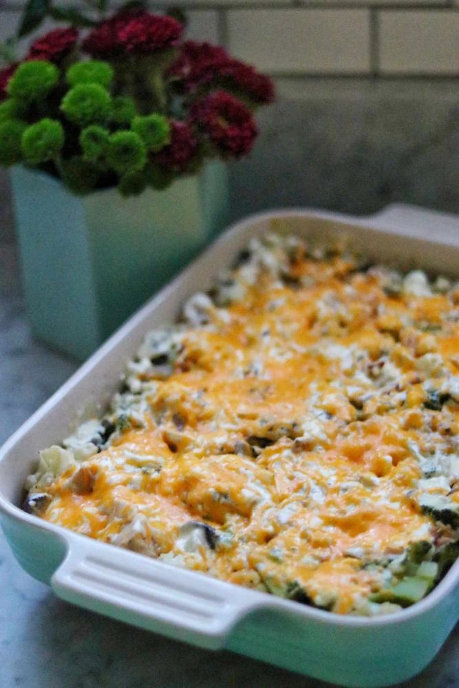 Keto Creamy Chicken and Vegetable Bake