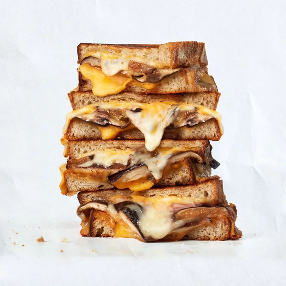 Three-Cheese Grilled Cheese