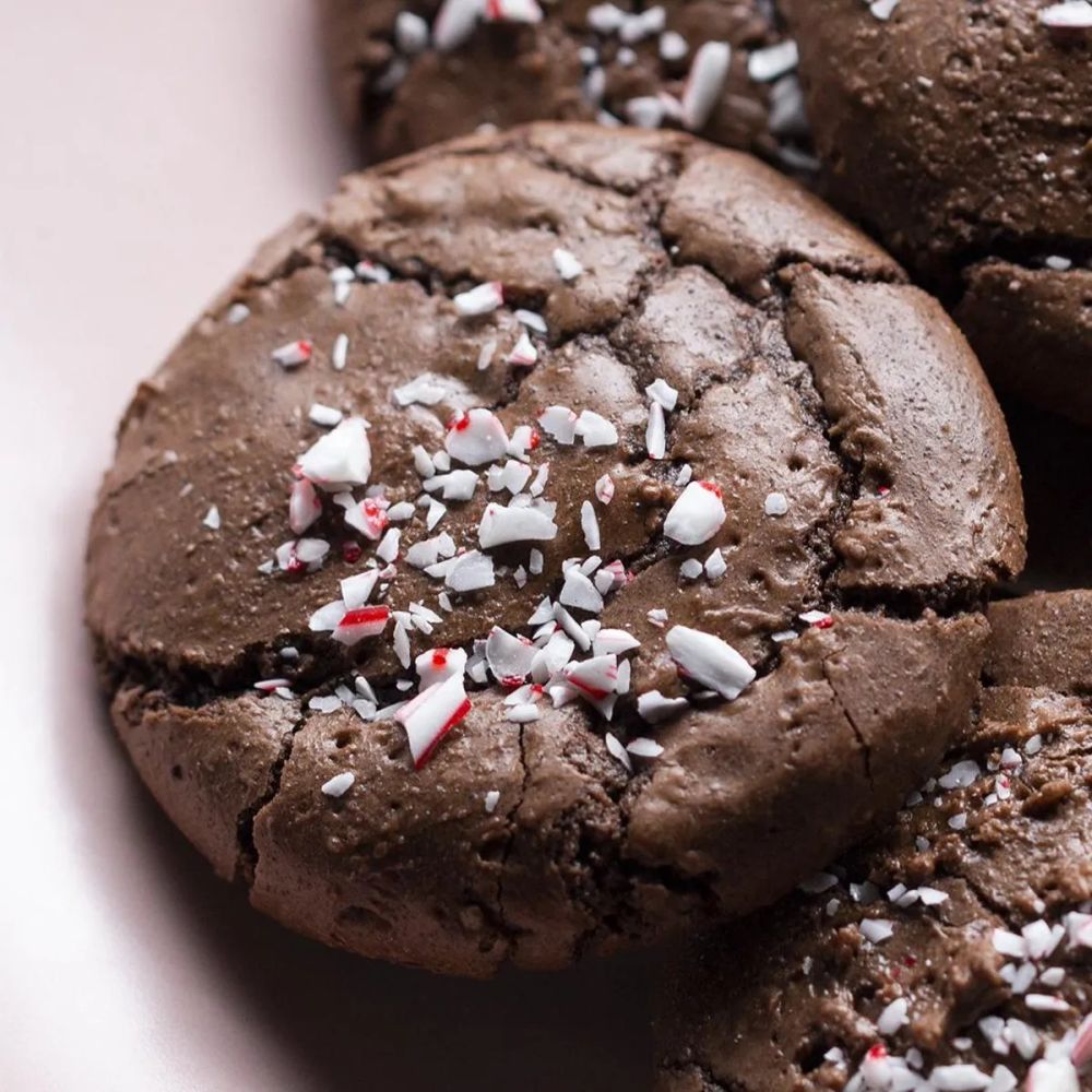 Peppermint Brownie Cookies