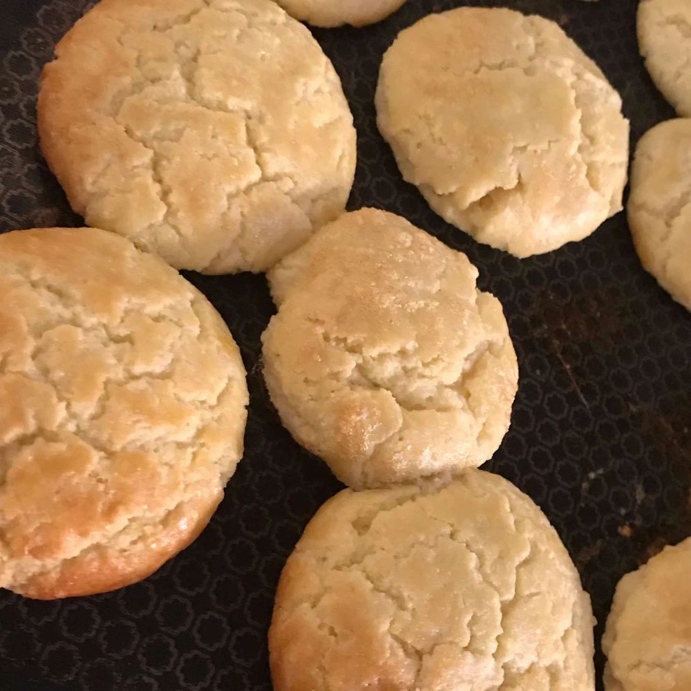 Glazed Almond Cookies