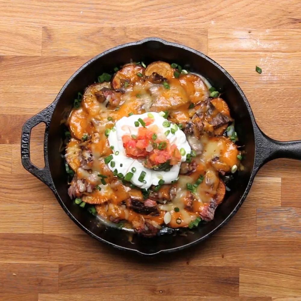 Steak And Potato Nachos