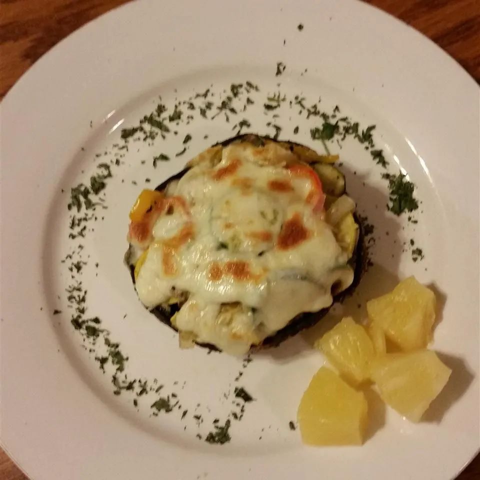 Vegetarian Stuffed Portobello Mushrooms