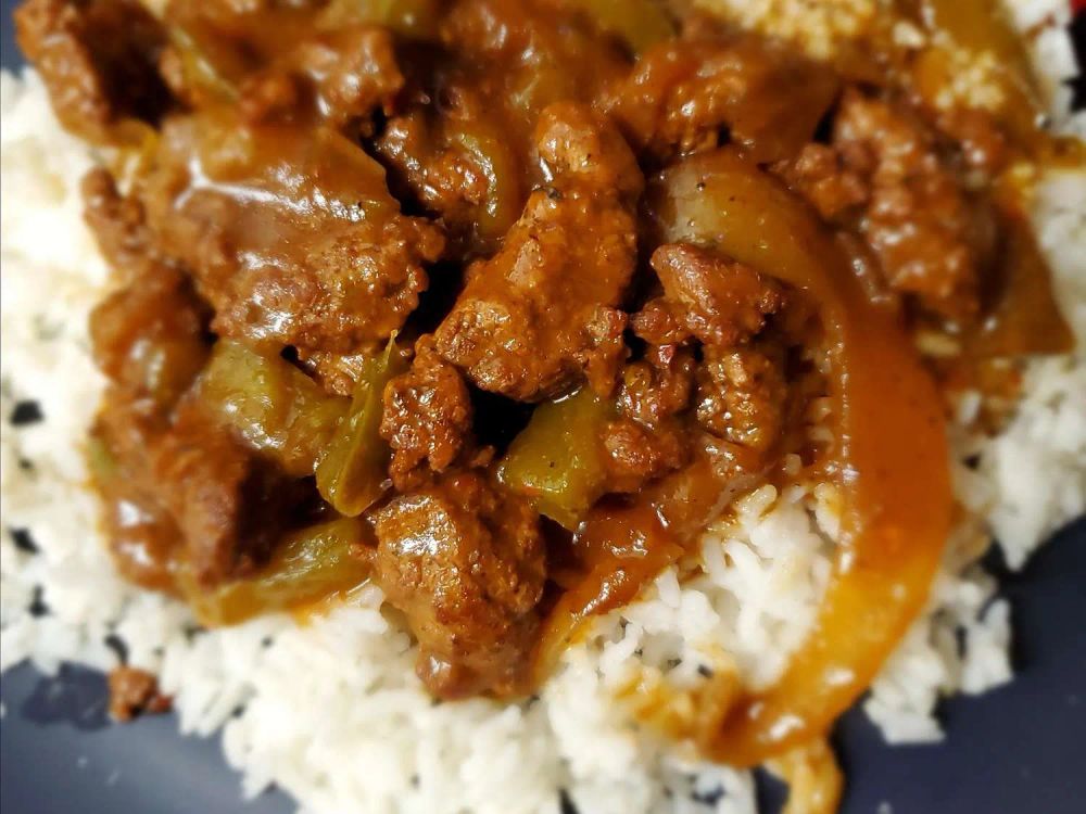 Pepper Steak and Rice