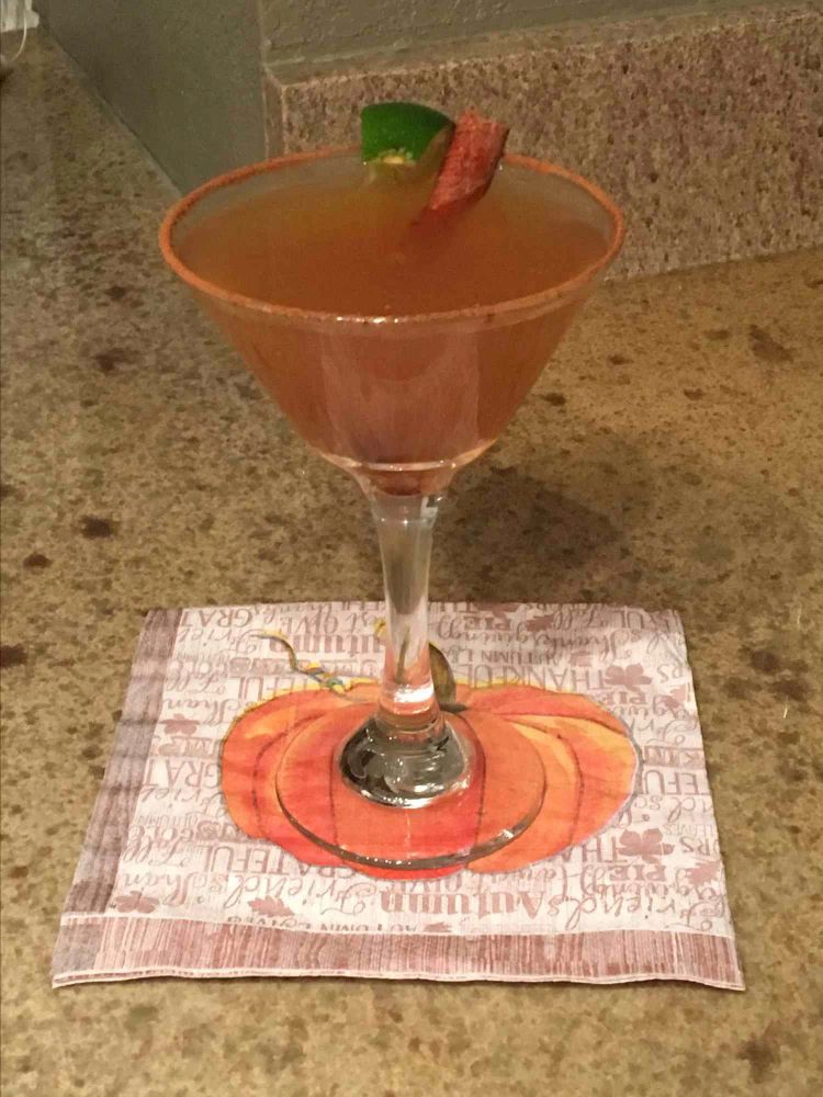 Spiced Pumpkin Cider Martini