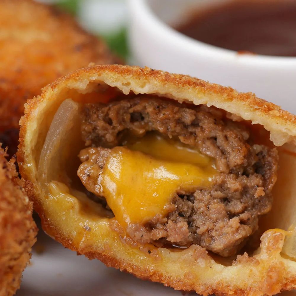 BBQ Cheeseburger Onion Rings