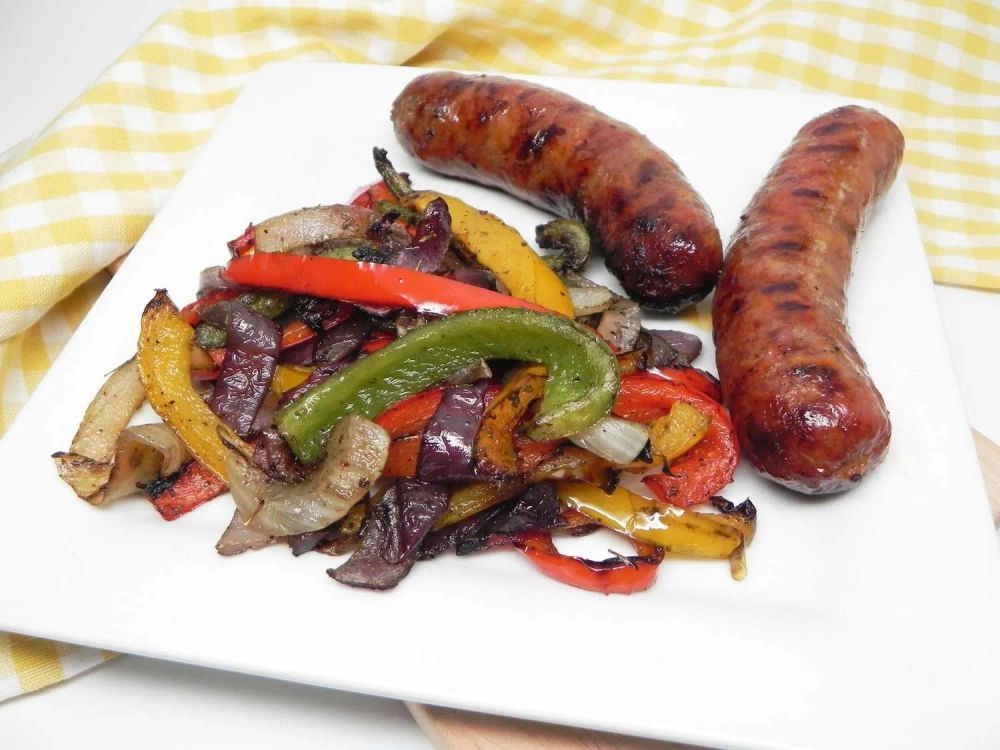 Grilled Italian Sausage with Peppers and Onions