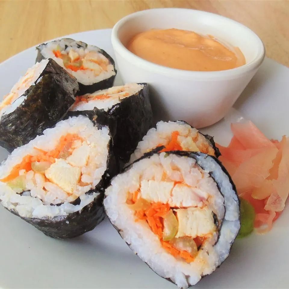 Buffalo Chicken Sushi Roll