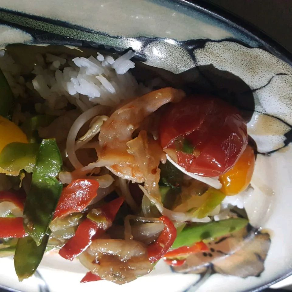 Thai Shrimp and Snow Peas