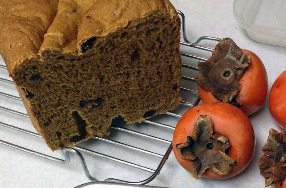 Persimmon Raisin Yeast Bread