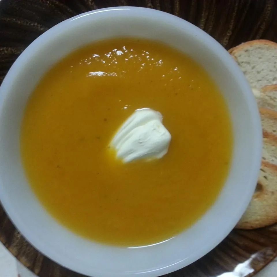 Not-Too-Sweet Sweet Potato Soup