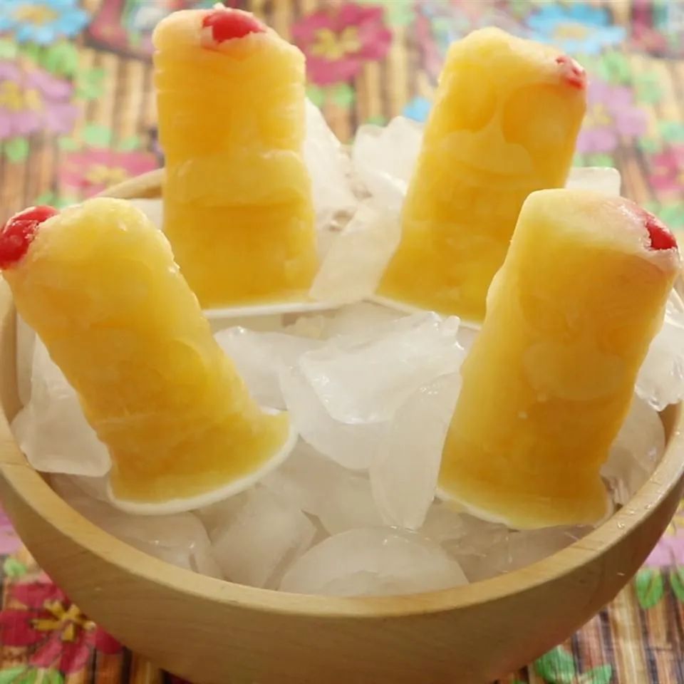 Boozy Mai Tai Pops