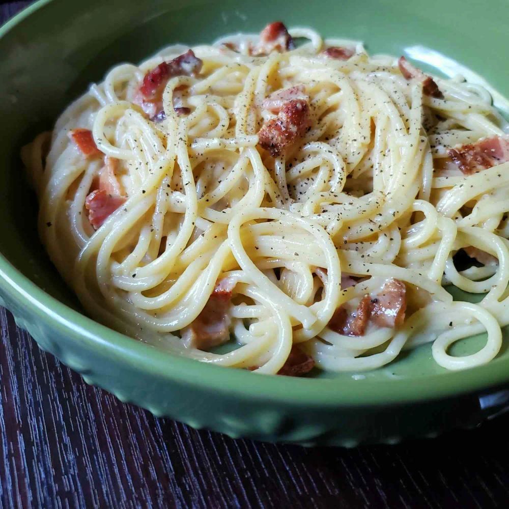 Italian Carbonara with Bacon