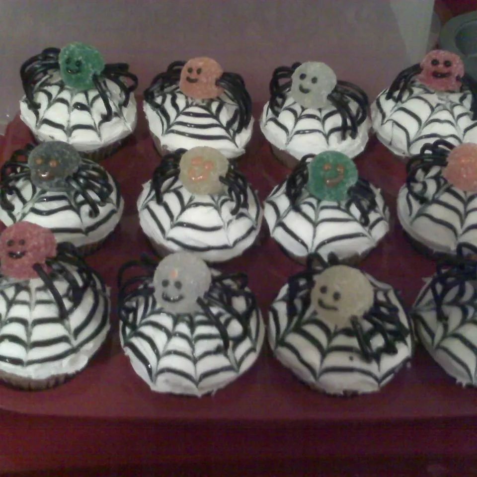 Spiced Spider Cupcakes