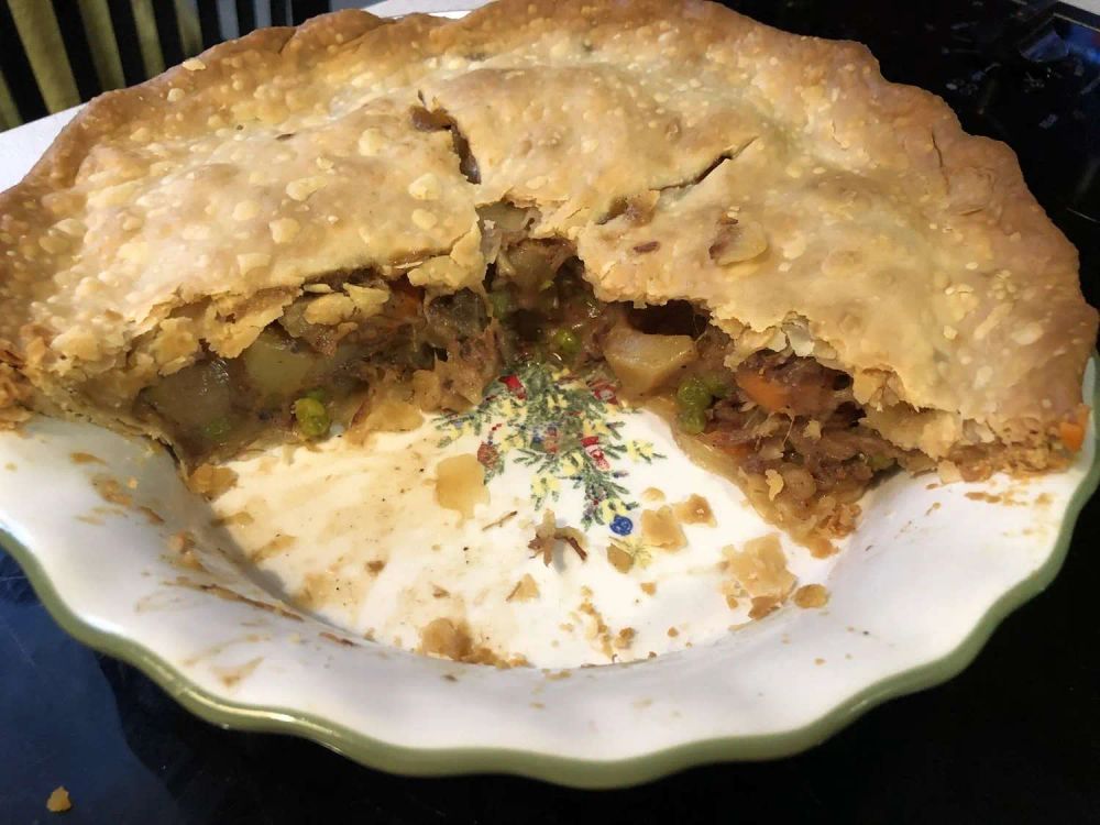 Pot Pie with Leftover Pot Roast and Vegetables