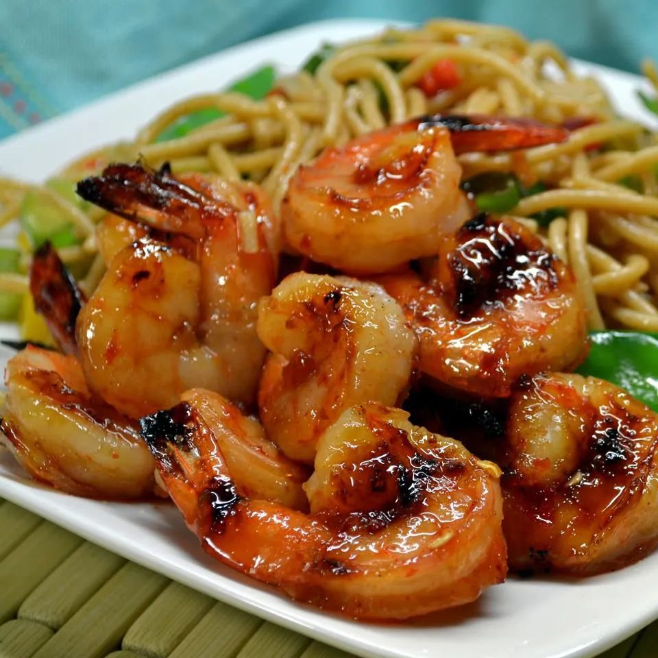 Sweet and Spicy Grilled Shrimp