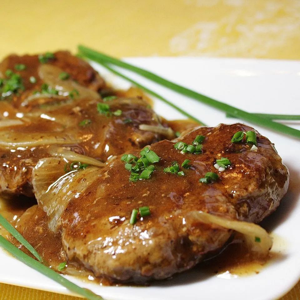 Hamburger Steak with Onions and Gravy