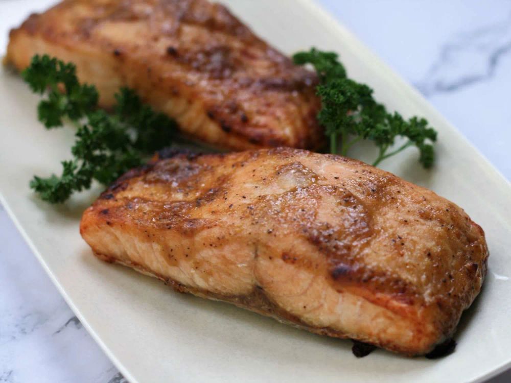 Air-Fried Frozen Salmon