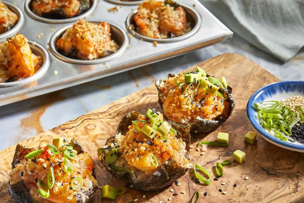 TikTok Shrimp Sushi Bake Cups