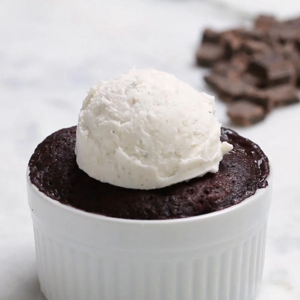 Microwave Chocolate Lava Cake