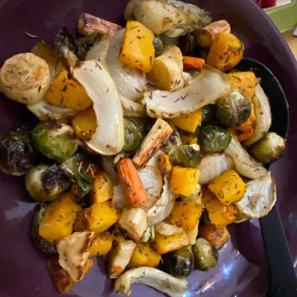 Seasoned Roasted Root Vegetables