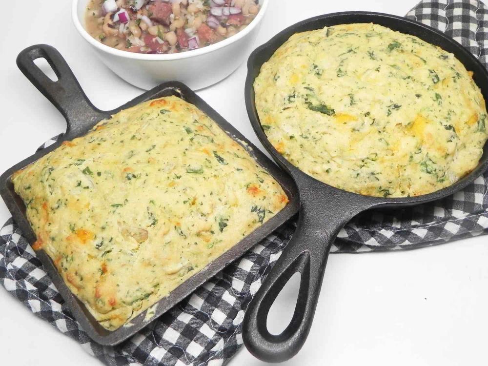 Spinach Artichoke Cornbread