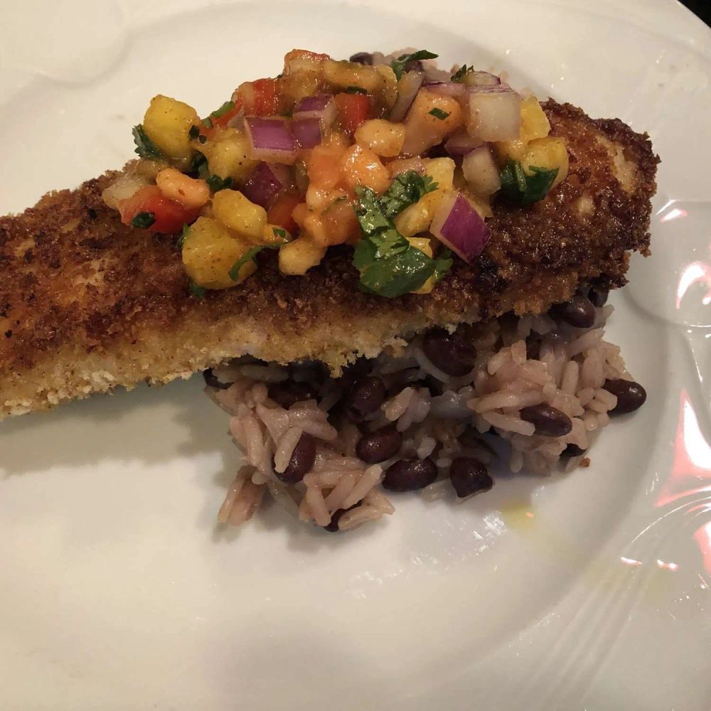 Caribbean Fish With Mango Salsa