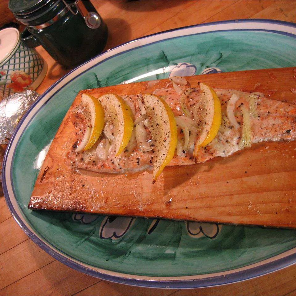 Canadian Cedar Planked Salmon