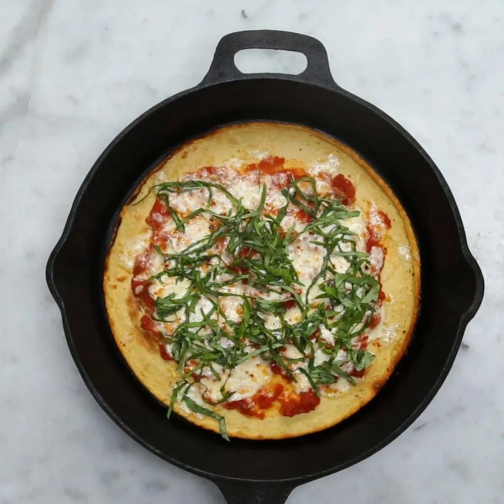 Savory Gluten-Free Chickpea Pizza Pancake