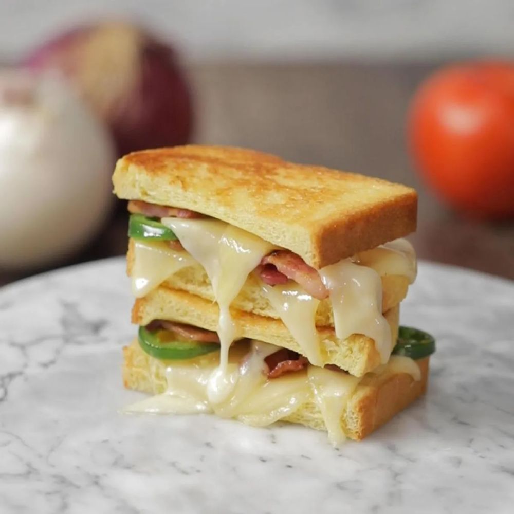 Loaded Grill Cheese: Cheese And Spice And Everything Nice