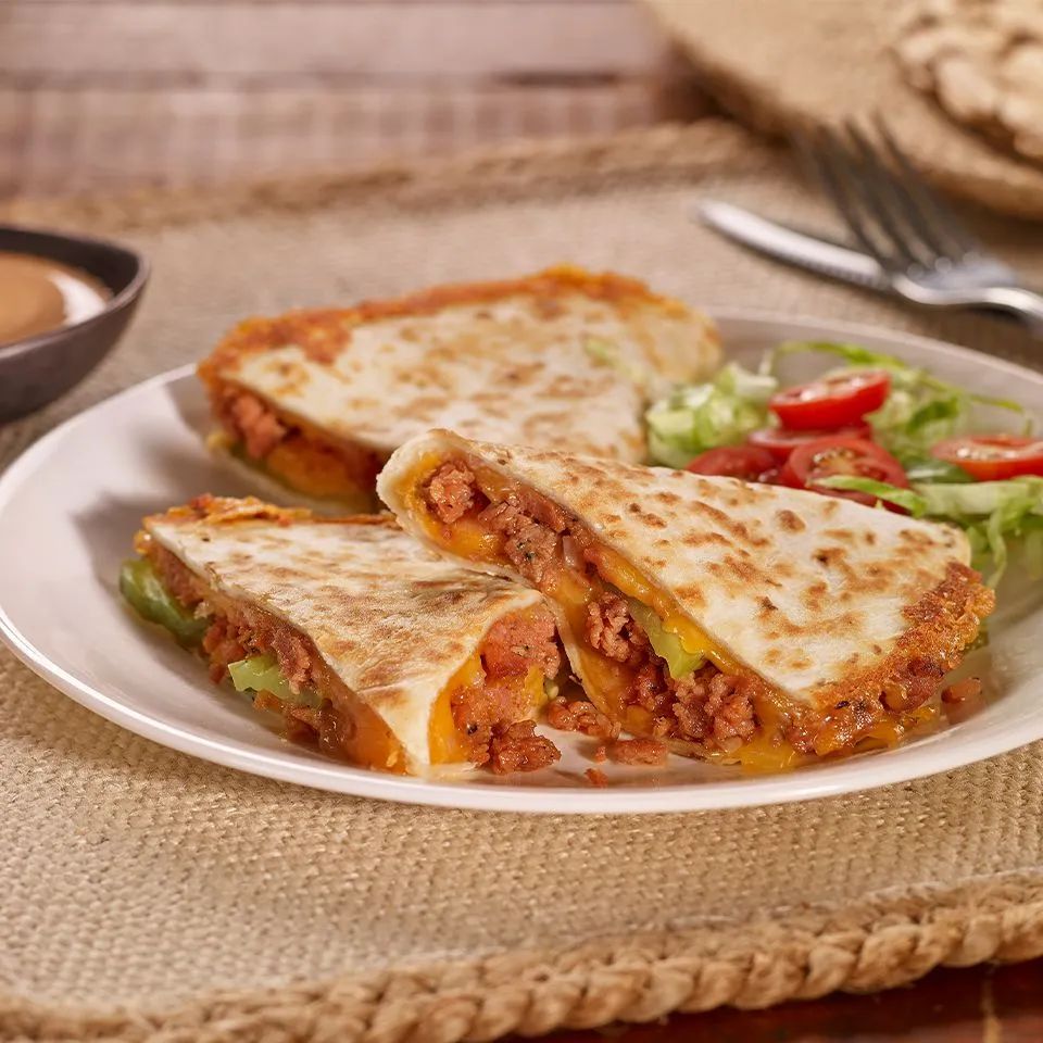 "Cheeseburger" Quesadillas