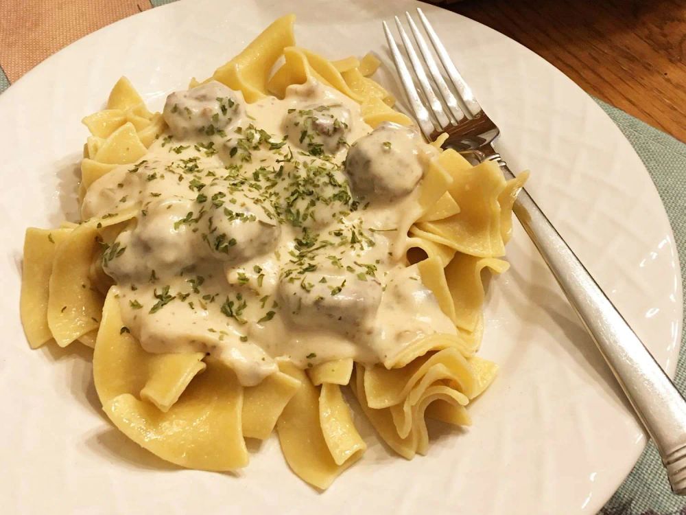 Quick Meatball Stroganoff