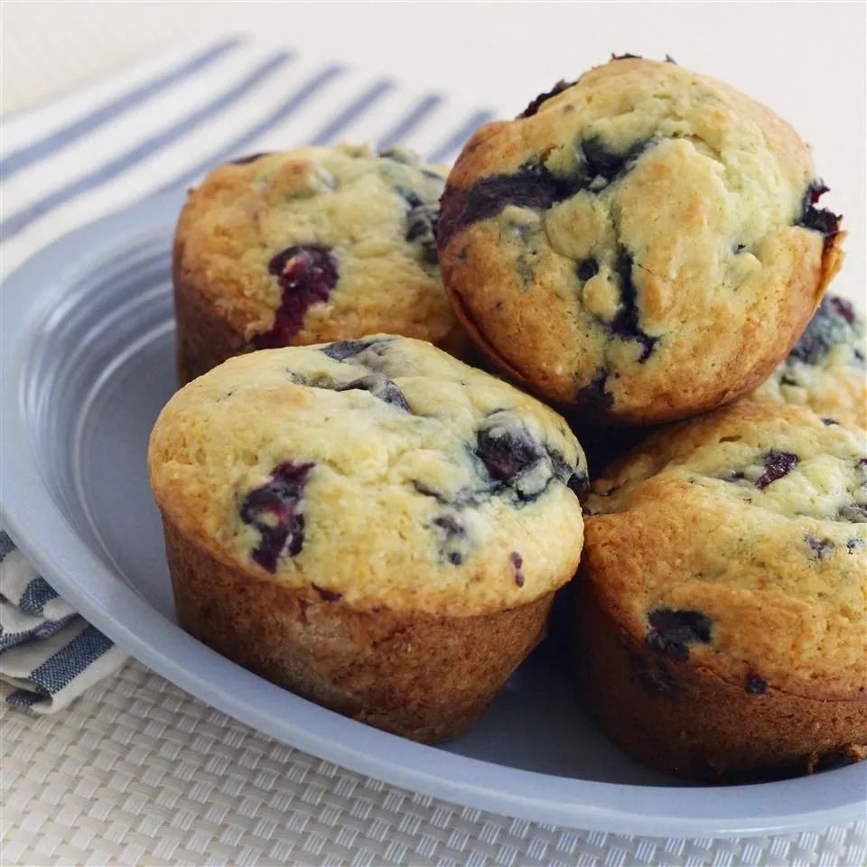 Cream Cheese-Blueberry Muffins