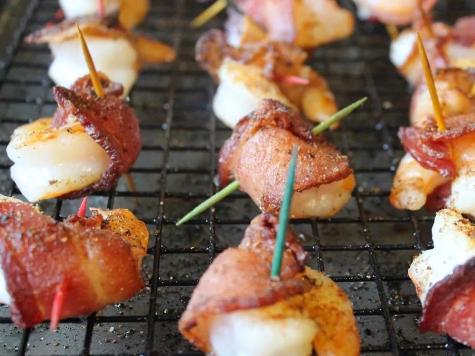 Bacon Wrapped Barbeque Shrimp