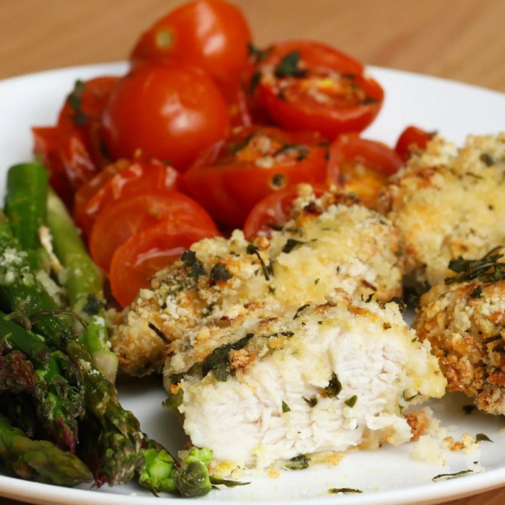 Lemon Parmesan Chicken Traybake