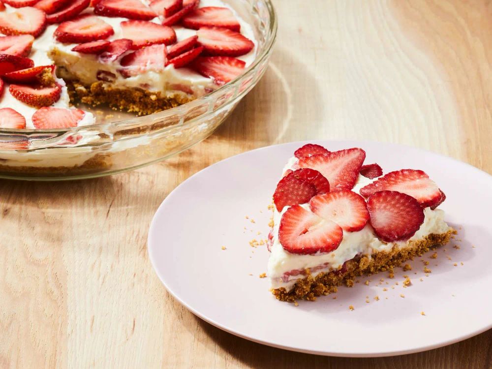 No Bake Sugar Free Strawberry Cheesecake