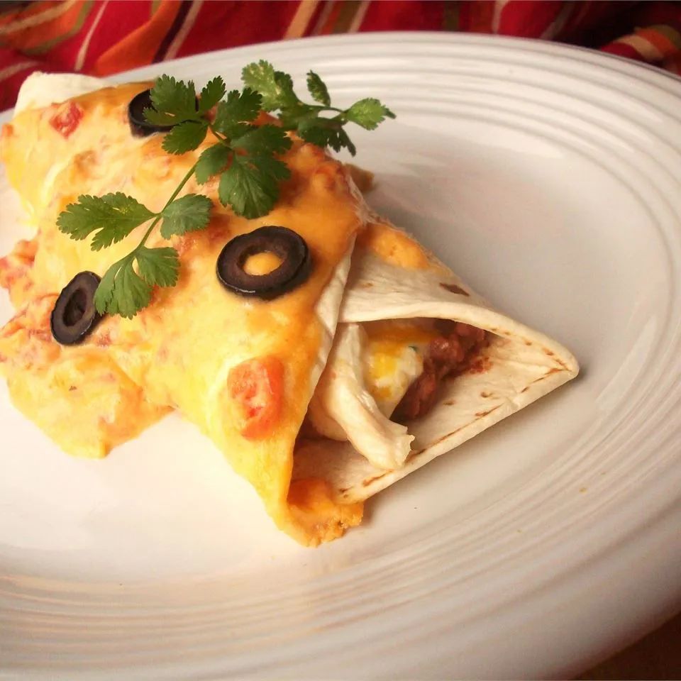 Mild Cheesy Chicken Enchiladas