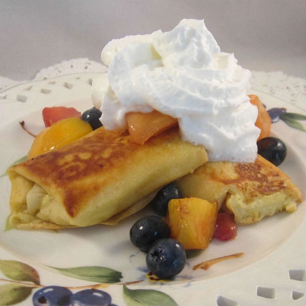 Cheese and Lemon Blintzes