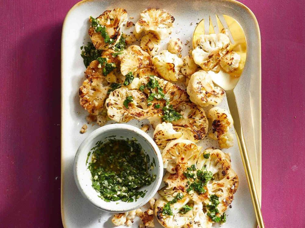 Cauliflower Steaks with Gremolata