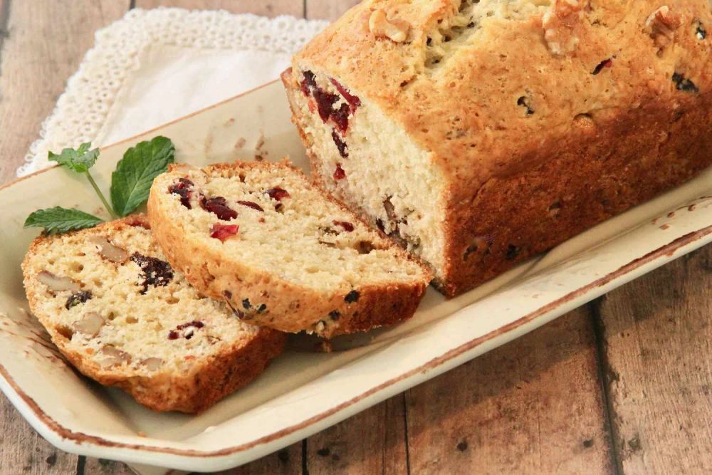 Apple Cider-Cranberry Bread