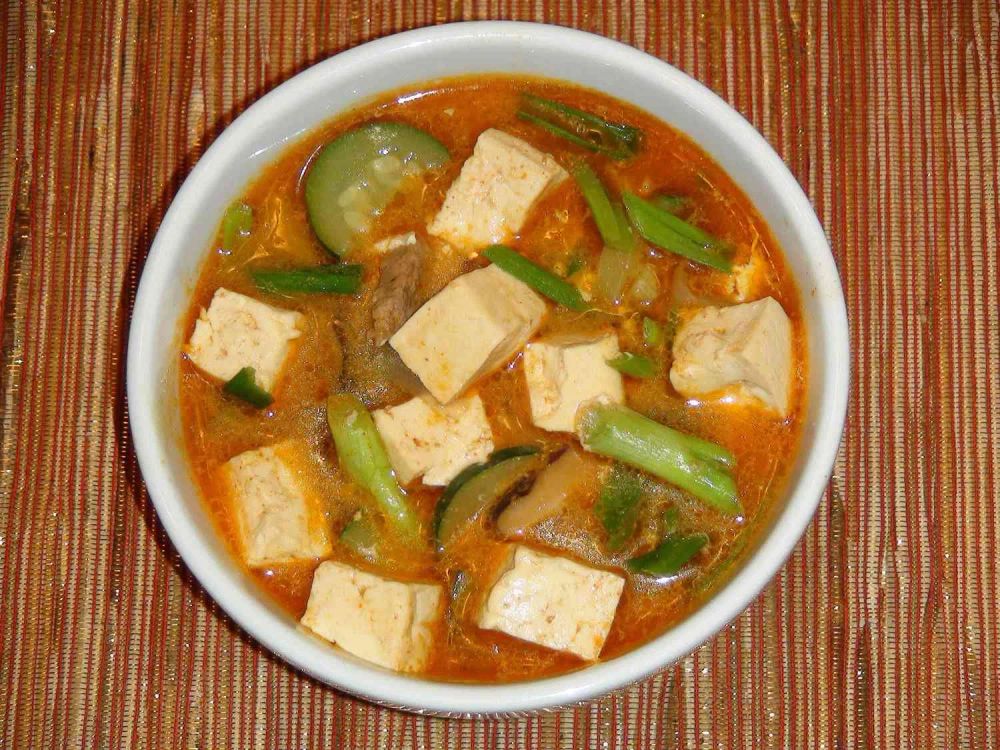 Korean Tofu and Vegetable Soup