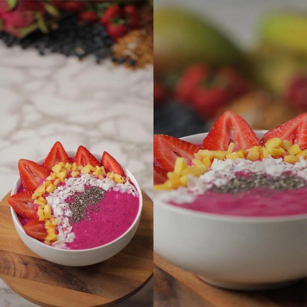 Healthy Smoothie Bowl: Pitaya Bowl: The Down To Earth