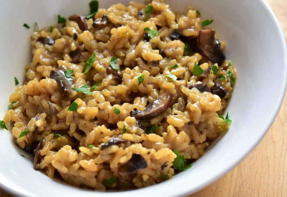 Vegan Mushroom Risotto